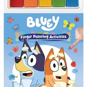 Alligator Bluey Finger Painting Activity Book