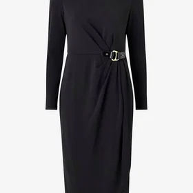 Ralph Lauren Matte Jersey-r-knit Midi Kjole