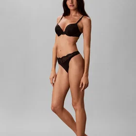 Calvin Klein Perfectly Fit Lace Push Up Plunge Bra