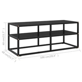 vidaXL 322856 TV-taso Musta 100x40x40cm