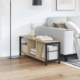 vidaXL Sonoma Oak Bookshelf 102x32x40.5cm