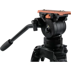 Miller AirV Fluid Head with Solo 75 2-Stage Alloy Tripod and Soft Case Kit