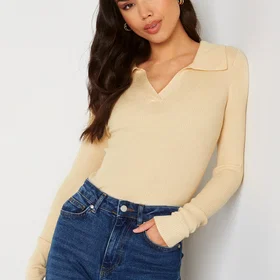Pieces V-Neck Polo Shirt (Dame)
