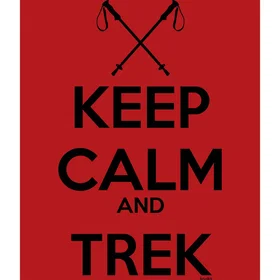 Kruskis Keep Calm And Trek Kortärmad T-shirt (Herr)