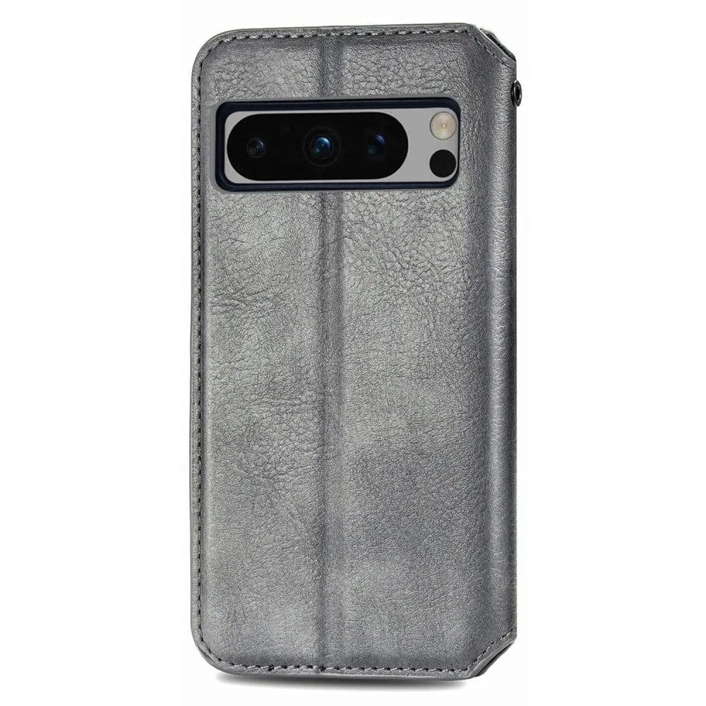 Läder Rhombus Case for Google Pixel 8 Pro