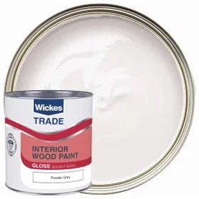 Wickes Trade Liquid Gloss Paint Powder Grey 1L