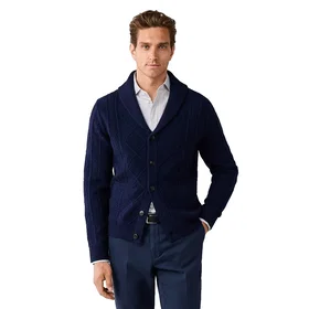 Hackett Cable Shawl Cardigan (Men's)