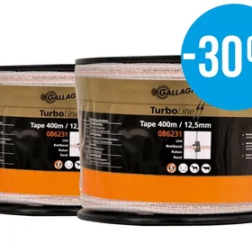 Gallagher TurboLine Hvid 12,5mm 2x400m