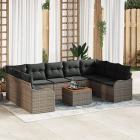 vidaXL Garden Sofa Set with Storage 10 Pieces 3356165