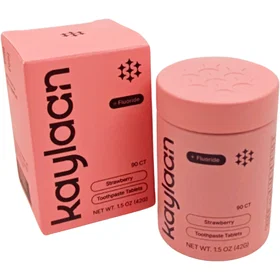 Kaylaan Strawberry Fluor Tabletter 90st