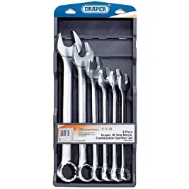 Draper 26695 Metric Combination Spanner Set 34mm-50mm 6pcs