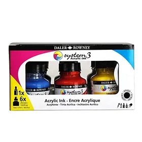 Daler-Rowney System3 Acrylic Ink Set 6x29.5ml