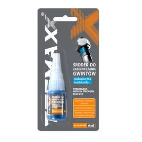 TECMAXX 14-033 Keskikokoinen Sininen Kiinnitysvartta 6 ml