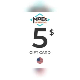 Moe’s Southwest Grill Gavekort 5 USD