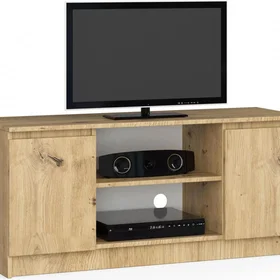 AKORD OP0LRTV120ART Meuble TV 2 étagères 120x40x55cm