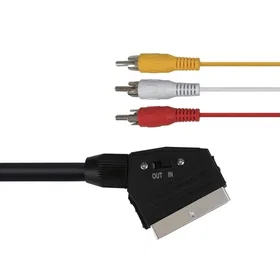 Deltaco SCART till RCA-kabel 2m 220001