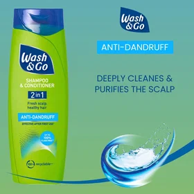 Wash & Go Anti-dandruff 2in1 Shampoo & Conditioner 180ml