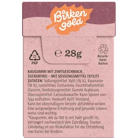 Birkengold Naturligt Xylitol Kanel 20pcs