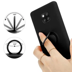 Cadorabo Étui en Silicone TPU avec Anneau pour Huawei Mate 20 Pro