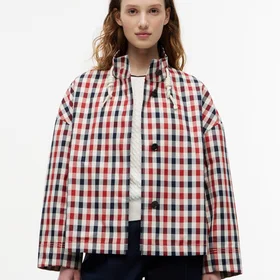 Tommy Hilfiger Check Cotton Short Jacket (Naisten)