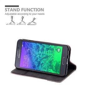 Cadorabo Deksel Case with Magnetic Closure Kickstand and Card Slot for Samsung G