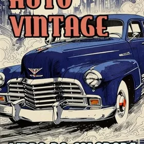 Auto Vintage Libro Da Colorare for Kids, Adults, Adolescents, Seniors