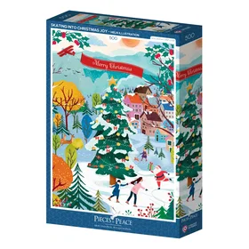 Pieces & Peace Skating into Christmas Joy 500 Pieces