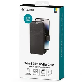 Champion 2-in-1 Slim Lommebokveske for iPhone 14 Pro Max
