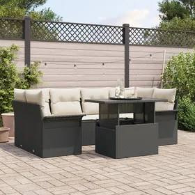 vidaXL Garden Sofa Set with Cushion 7 Pieces 3356950