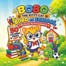 BOBO The Kitty Cat Färgläggningsbok