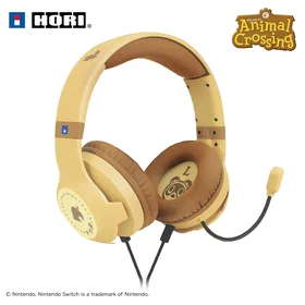 Hori NSX-179E Animal Crossing Wood Brown trådlöst gamingheadset