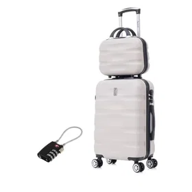 Celims Valise Moyenne taille avec Vanity 65cm ROBUSTE CADENAS INTEGRE -Grise