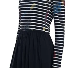 Desigual Dl25Wwwv15 Randig Lång Klänning