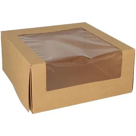 Papstar Kakeeske 23x23x10cm m/lokk vindu (25)