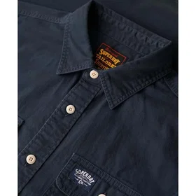 Superdry Bomull Arbetsklädes Långärmad Skjorta (Herr)