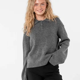 Loov Pine Strikket Polo Trøye (Dame)