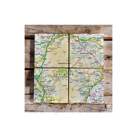 The Sugar Shed OS Map Keramiska Undlägg 4-pack