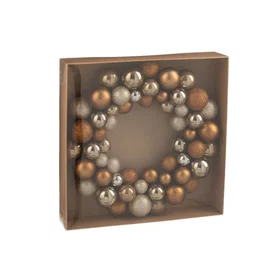 J-line Couronne de boule de noël 35cm