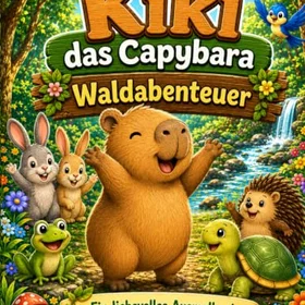 Kiki Das Capybara – Waldabenteuer Färgläggningsbok för barn och familj