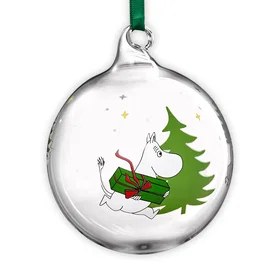 Muurla Mumin Glass Julekule 9cm