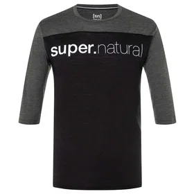 super.natural Contrast 3/4 Sleeve T-shirt (Herr)