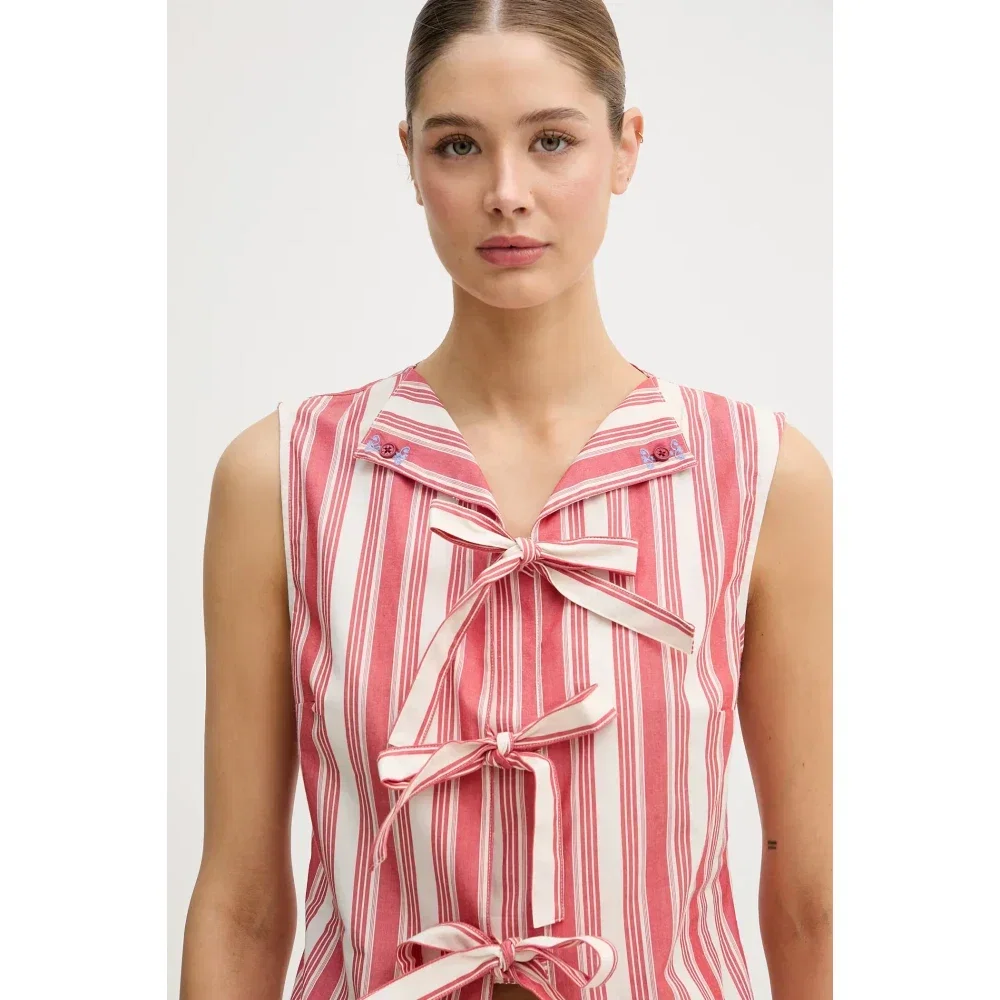 Stine Goya Sleeveless Embroidered Cotton Blouse (Women's)