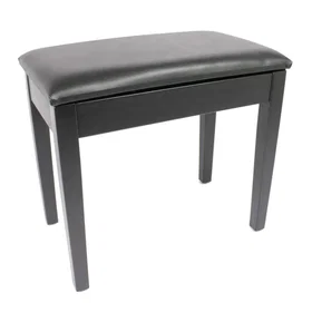 Tourtech TTBE-P23BKMSBK Piano Bench Matte Black with Vinyl Top