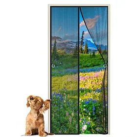 AMZSUMGD Magnetisk Dörrskärm 95x205cm Fly Insect Screen Door -31714