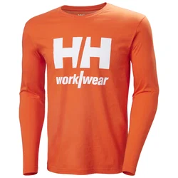 Helly Hansen 79282 Orange Langermet T-skjorte (Unisex)