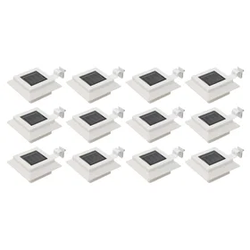 vidaXL Solar Light Square 12cm (12-pack)