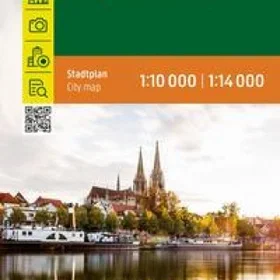 Freytag-Berndt Regensburg Stadtplan 1:14.000 Kartta