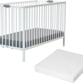 Webaby Lit Bébé Pliant en Bois 60x120cm