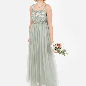 Maya Deluxe Embellished Strappy Maxi Dress