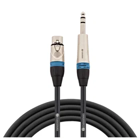 Studiospares XLR Female Stereo Jack Cable 2.5m